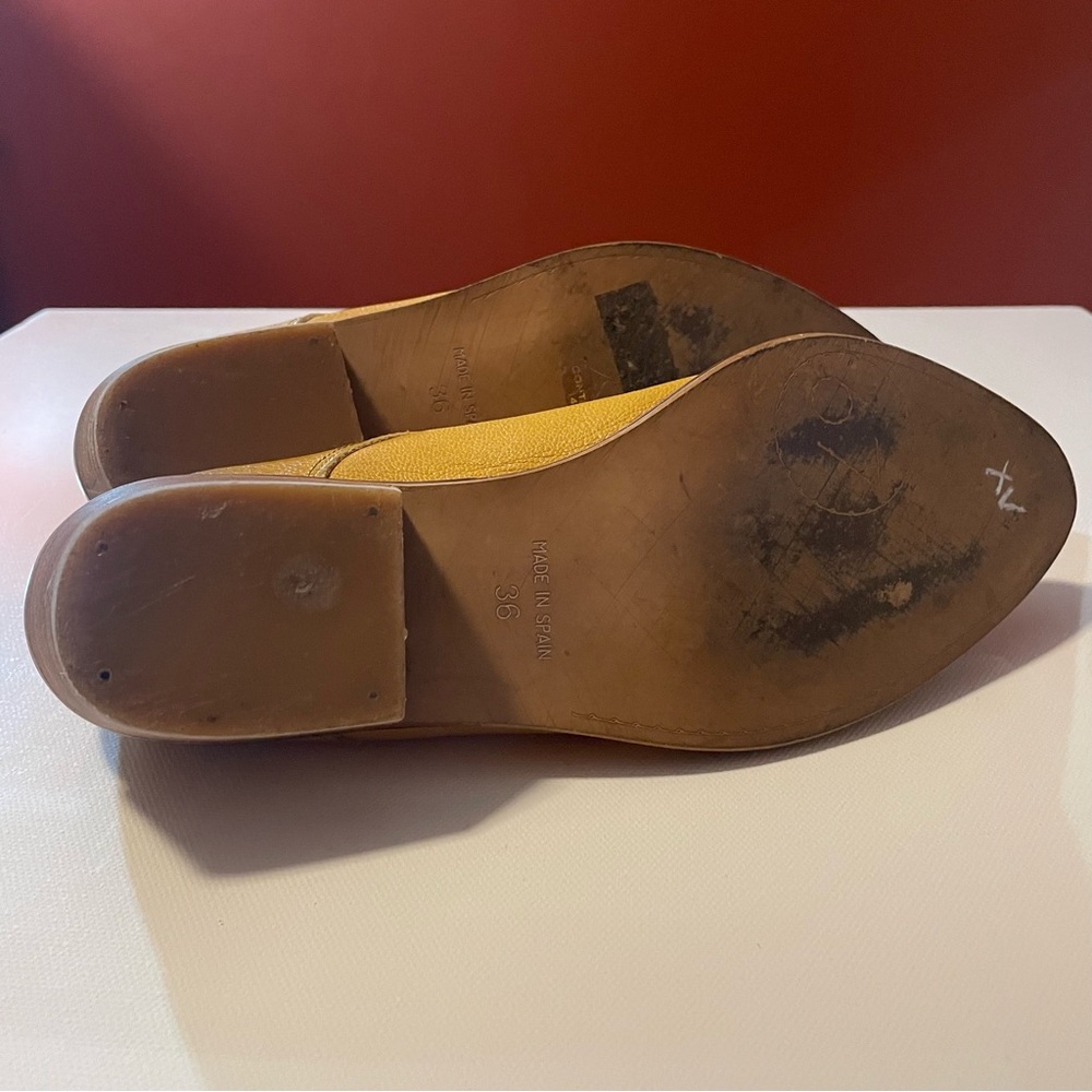 Sundance Sixtyseven 67 Women’s Mustard Leather Cowgirl Western Ankle Booties - Picture 5 of 6